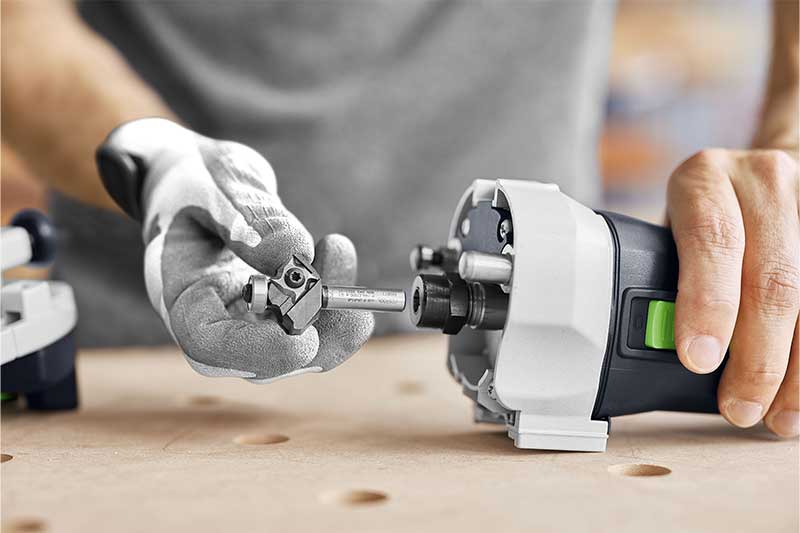 Une fraise en cours de montage