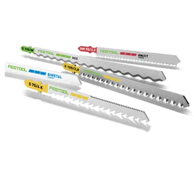 Lot De 10 Lames Scie Sauteuse Trotec - Pour Bois - Acier Carbone - Emmanchement Simple Accroche