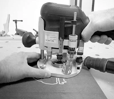 Guidage de la défonceuse