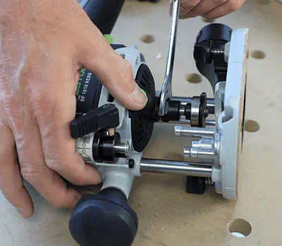 Réglage de la défonceuse