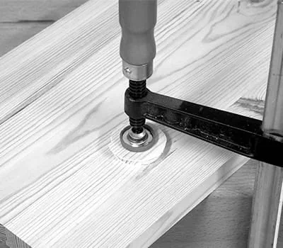 Bloc encollé avec de la colle blanche