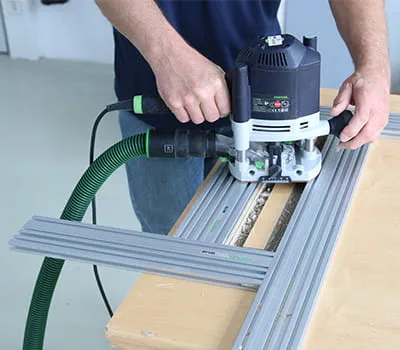 Déplacement de la défonceuse dans le sens horaire