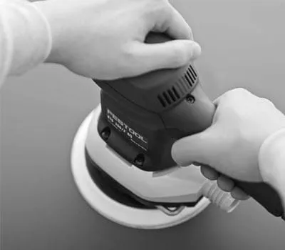 Monter le patin de ponçage dur