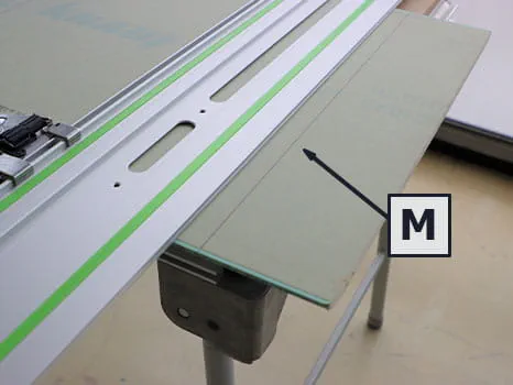 Traçage sur la plaque de plâtre