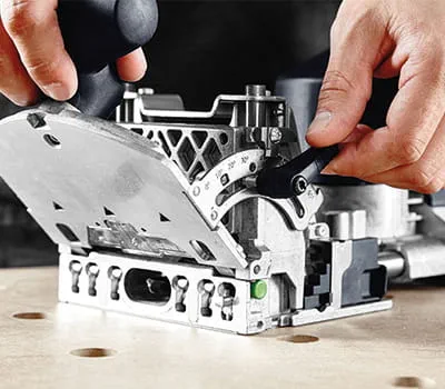 Réglage de la fraiseuse