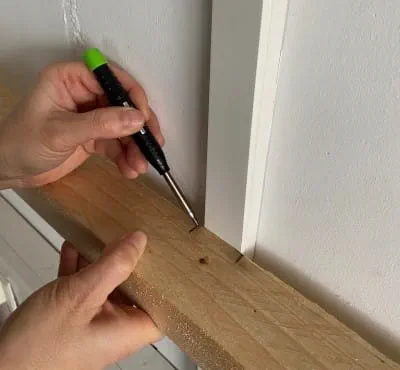 Marquage de la position de la rainure