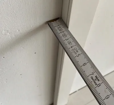 Mesure de la profondeur de la rainure