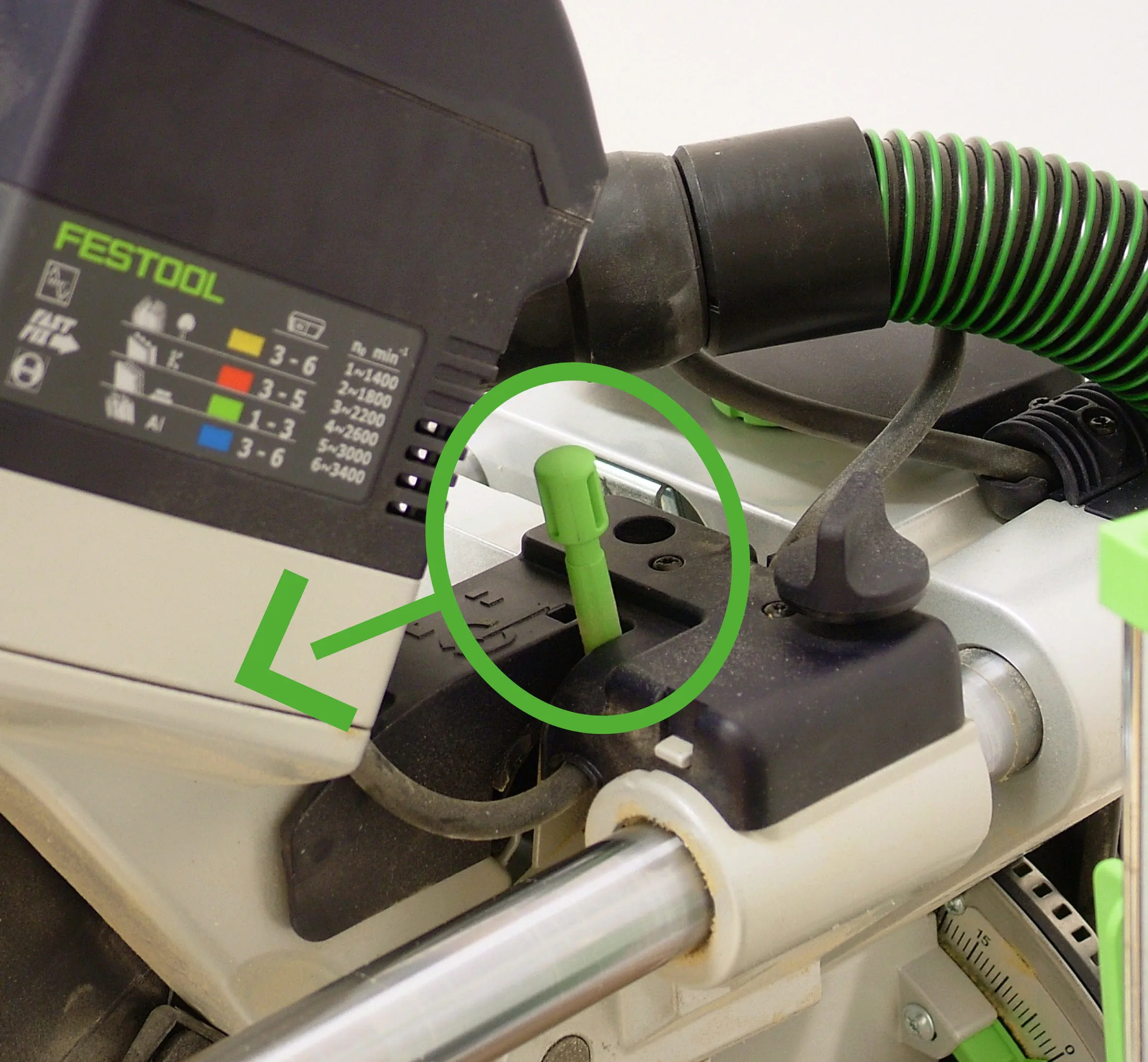 Régler la limitation de la profondeur de coupe