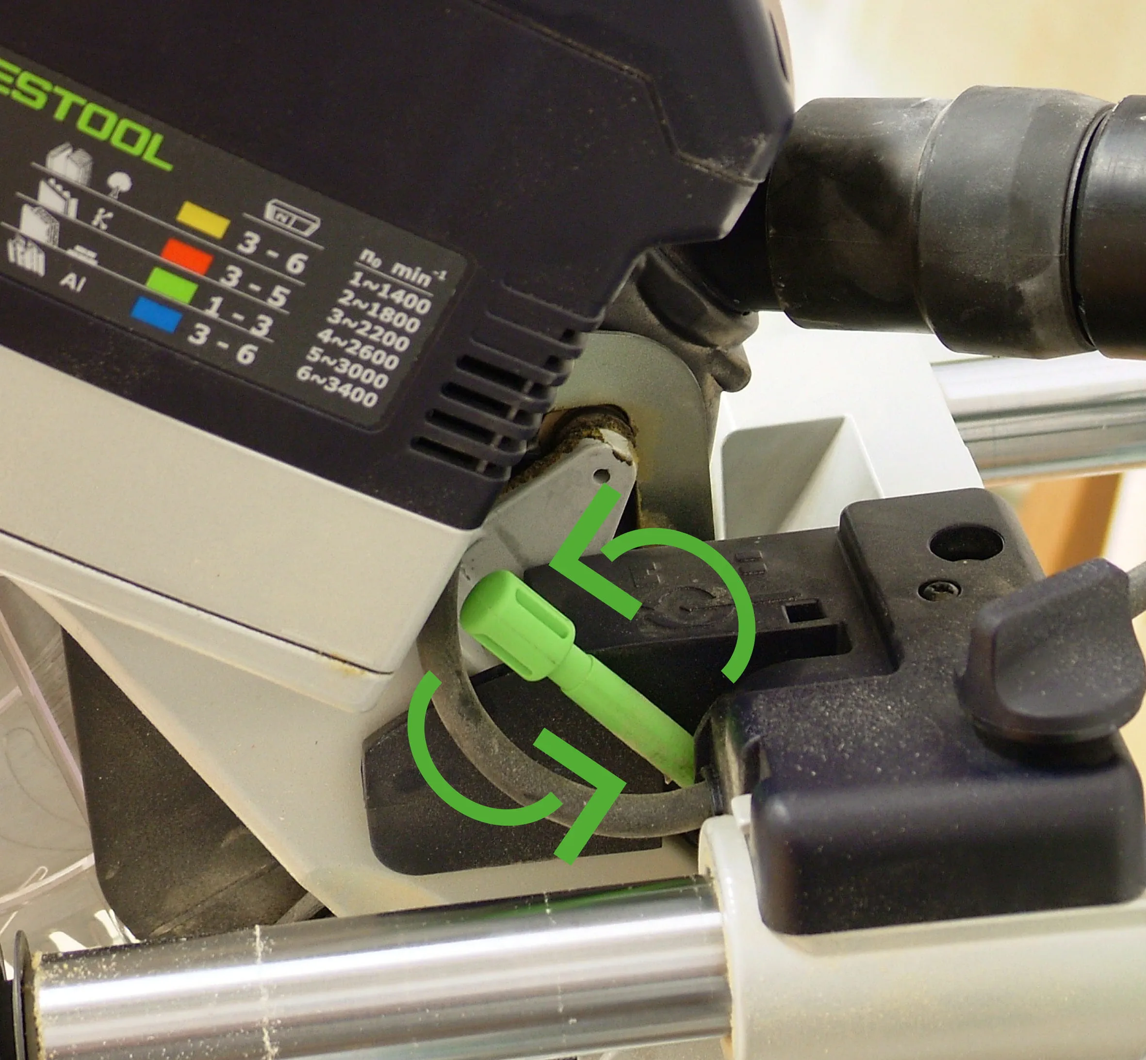 Régler la limitation de la profondeur de coupe