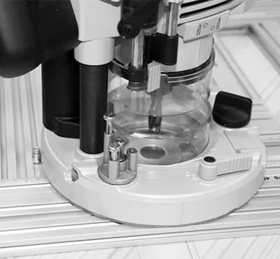 Réglage de la profondeur de fraisage