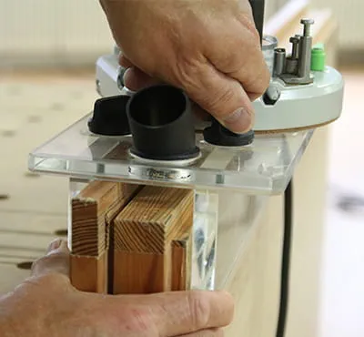 Réglage du gabarit de fraisage