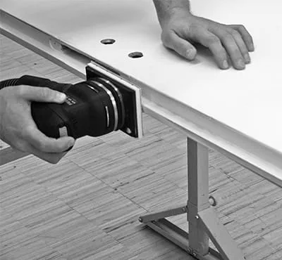 Partie feuillurée de la porte