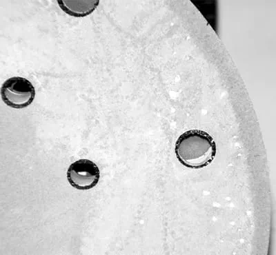 Colmatage de l'abrasif