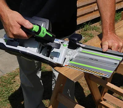 Réalisation de la coupe en large