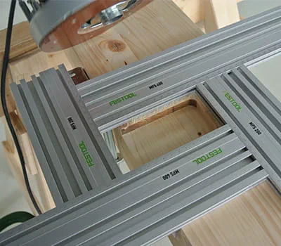 Fraisage pour le retrait de la partie centrale