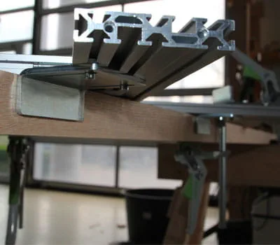 Positionner et fixer le gabarit