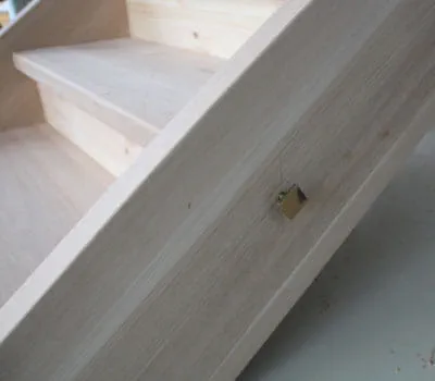 Positionner les vis d'escalier