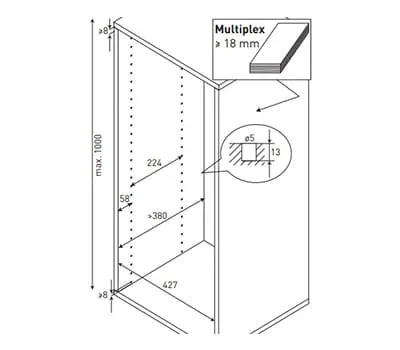 Réaliser les rangées de trous