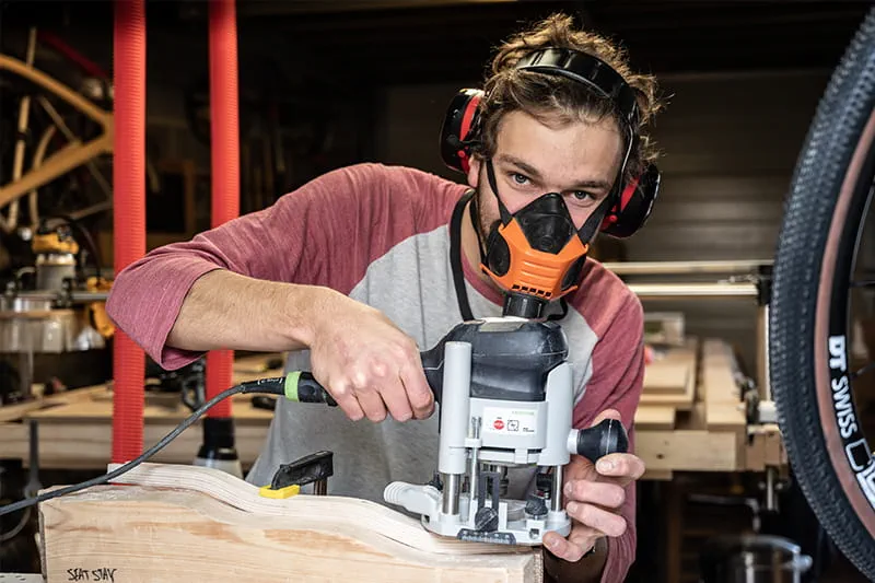 La défonceuse OF 1000, leur première machine Festool