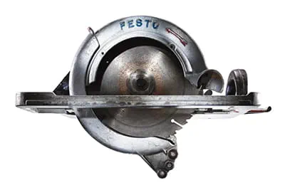 Un modèle historique de scie circulaire portative Festo
