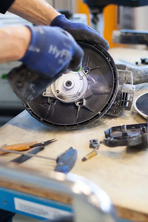 La Planex Easy à l'atelier après-vente Festool