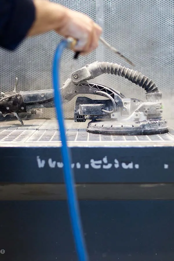 La Planex Easy à l'atelier après-vente Festool