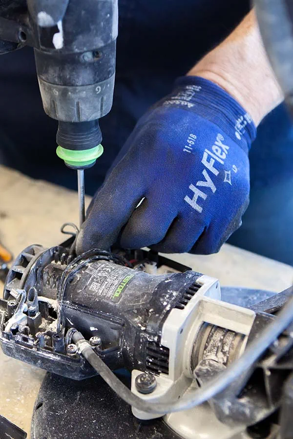 La Planex Easy à l'atelier après-vente Festool