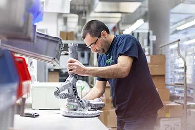 La Planex Easy à l'atelier après-vente Festool