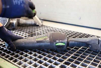 La Planex Easy à l'atelier après-vente Festool