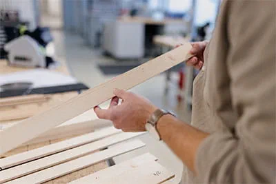 L'ingénieur de développement Marco Haible et le gestionnaire de produits Jonas Wurster de Festool