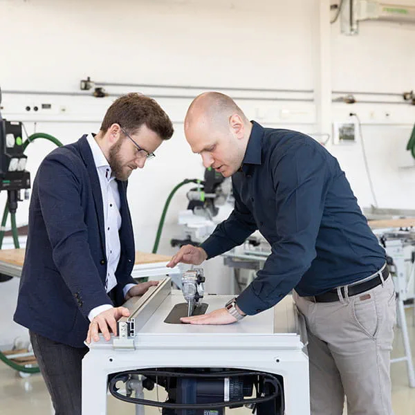 Les concepteurs Festool Matthias Kübeler et Andreas Sdrzallek