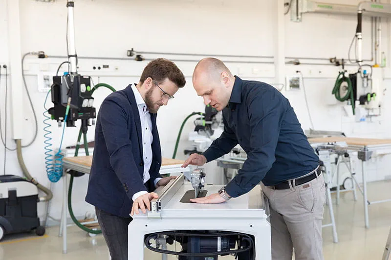 Les concepteurs Festool Matthias Kübeler et Andreas Sdrzallek
