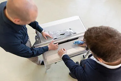 La technologie SawStop dans la scie circulaire sur table Festool TKS 80