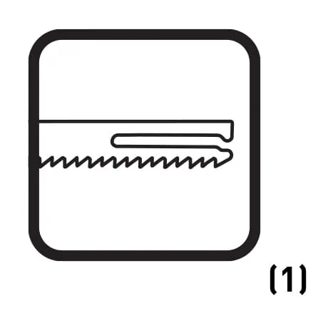 Outil de coupe avec lame de scie à denture