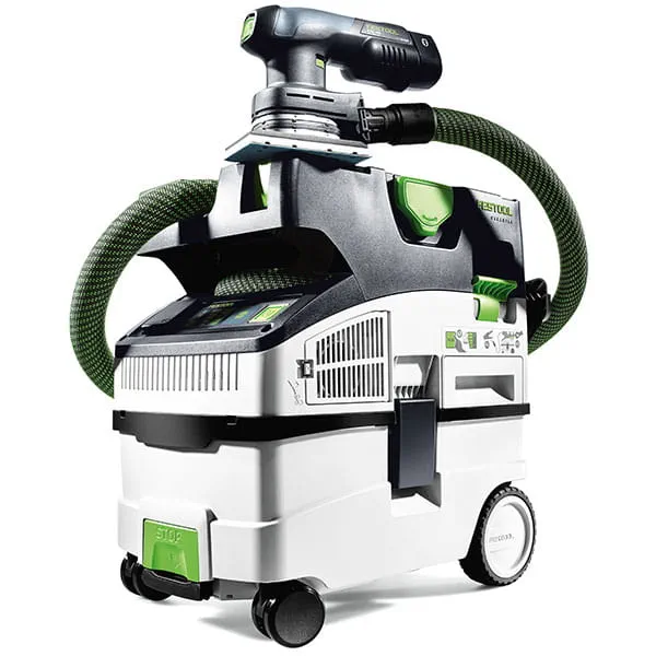L'aspirateur CT-Midi avec la ponceuse sans fil de Festool