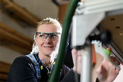 La scie circulaire portative Festool a sa place à l'atelier