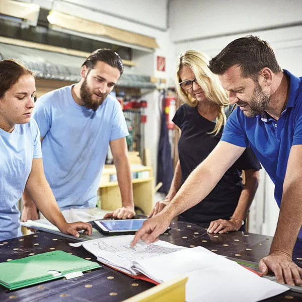 L'équipe de peintres du Tyrol