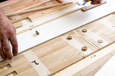 Les découpes du parquet