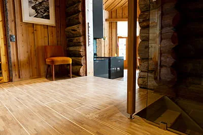Le parquet de la maison une fois la pose finie