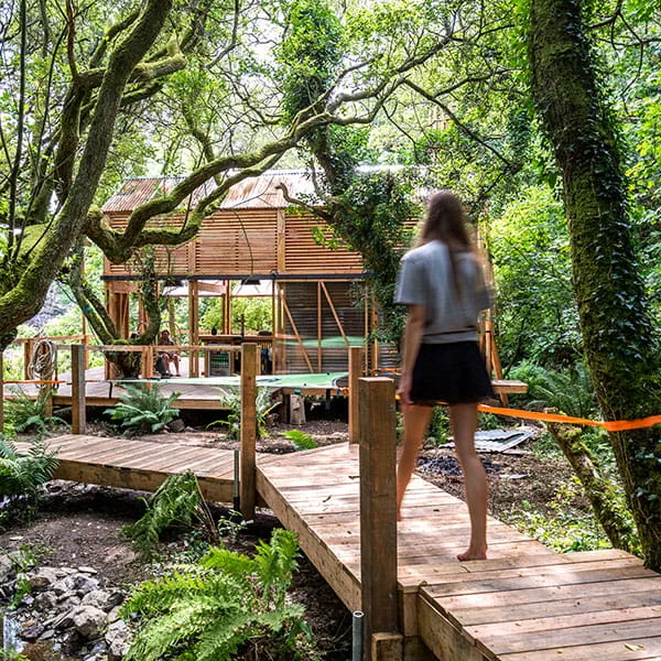 Un pub au beau milieu des forêts des Cornouailles
