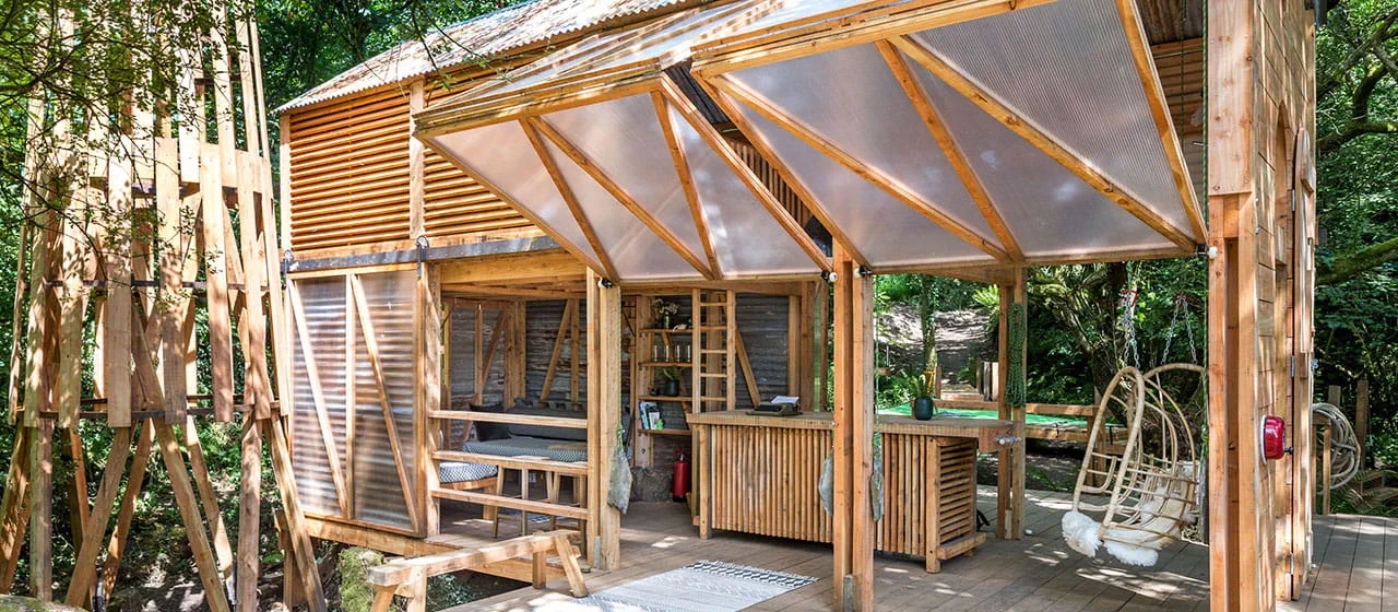 Un pub au beau milieu des forêts des Cornouailles