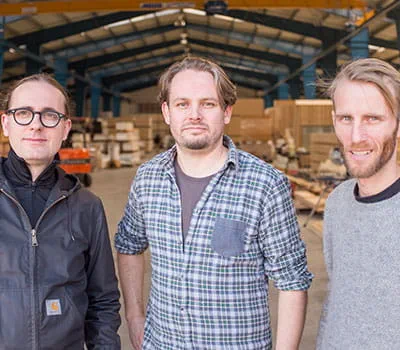 Les trois initiateurs du projet Vivihouse