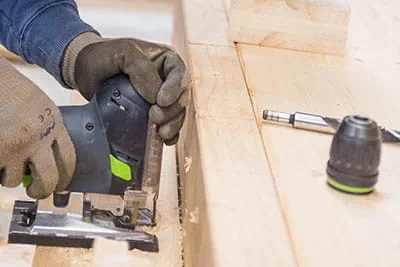 La scie sauteuse Festool en action