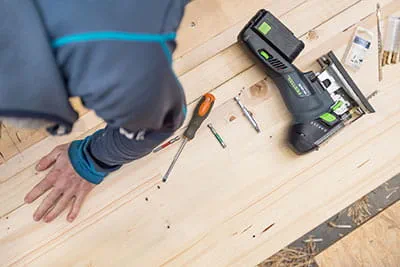 La scie sauteuse Festool en action